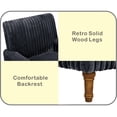 thumbnail image 4 of CQSXDA Corduroy Accent Upholstered Armchair with 9-Inch Solid Wood Legs for Modern Living Room Decor, Dark Gray, 4 of 8