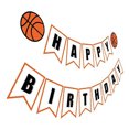 thumbnail image 1 of Pancarta de cumpleaños de baloncesto | Tema de baloncesto Happy Bday Bunting Sign, decoración de fiesta de baloncesto Namotu HMYH627, 1 of 6