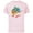 Soft Pink, variant on Disney Lilo & Stitch Beach Vibes Surfing Catching Waves - Short Sleeve Cotton T-Shirt for Adults - Customized-Black