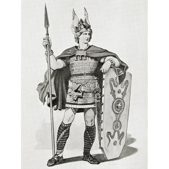 Siegfried. un Dessin de Costume Fait pour la Production de Bayreuth de l'Opéra de Richard Wagner de 1876, Siegfried. par Ken Welsh / Design Pics (24 x 34)