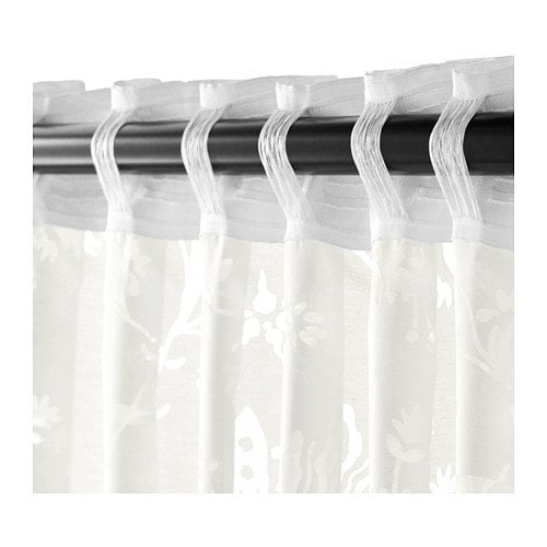 Ikea Sheer Curtains 1 Pair White 226, Ikea Buffalo Shower Curtain Rod