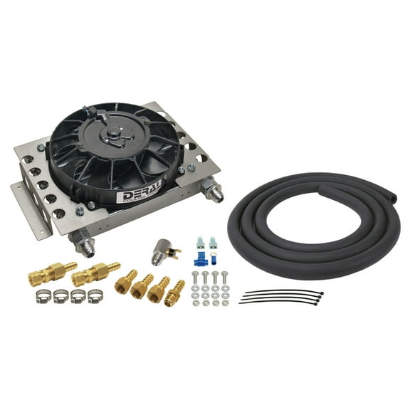 DERALE 12-3/4 x 9-3/8 x 4-5/16 in Fluid Cooler/Fan P/N 15950