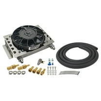 DERALE 12-3/4 x 9-3/8 x 4-5/16 in Fluid Cooler/Fan P/N 15950