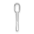 thumbnail image 2 of 14K White Gold Diamond 0.066-CT Lower Case Style X Initial Charm, 2 of 4