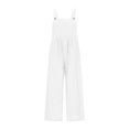 thumbnail image 6 of Gubotare Kids Romper Girls Summer Jumpsuits Tie Back Off Shoulder Sleeveless One Piece Rompers Casual Outfits Size 7-8T (White,7-8 Years), 6 of 9