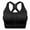 Black, variant on Tinglu Women Yoga Bras Sports Wireless Underwear Women's Zip Front Sportwear Push up Bra