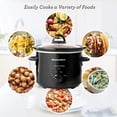 thumbnail image 3 of Olla de cocción lenta eléctrica Maxi-Matic Elite Gourmet MST-350B con tapa de vidrio apta para lavavajillas y olla de cerámica, 3 of 3