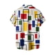 thumbnail image 4 of Summer New Men's Printed Slim Fit Shirt Large Fashion Casual Short Sleeve Shirt MenL, 4 of 4