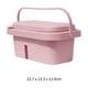 thumbnail image 4 of Lavabo de pinceles de pintura, lavadora de pinceles portátil, práctica con soporte para pinceles, cubo de lavado de pinceles para limpiador de pintura Rosa, 4 of 8
