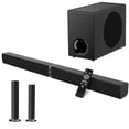 thumbnail image 1 of MZEIBO Barra de Sonido con subwoofer, Barra de Sonido de 120 W para Smart TV Sistema de Cine en casa con Sonido Envolvente Audio Bluetooth 5.3 Compatible con ARC, AUX, óptico, 1 of 9