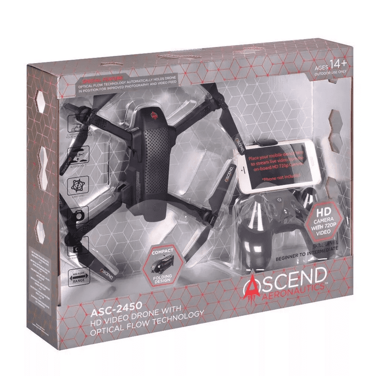 Ascend Aeronautics ASC-2450 Premium HD Video Drone with Optical