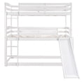 thumbnail image 6 of White Triple Bunk Twin Sized Bed with Slide, 6 of 9