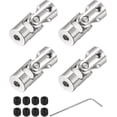 thumbnail image 1 of 4 Pack Coupling Joint, Universal Steering Shaft, Metal Shaft Coupling, 4MM-4MM, 1 of 5