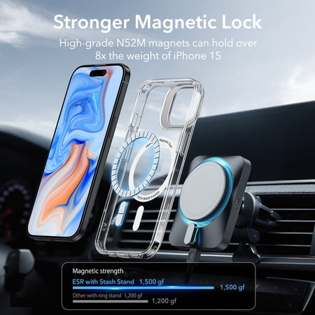 ESR iPhone 17 ケース iPhone 17 Air 17 Pro 17 Pro Max iPhone 17e/16e 16/15 シリーズ ケース カバー 磁気ケース HaloLock付き MagSafe カメラスタンド
