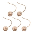 thumbnail image 2 of 5 piezas de juguetes para gatos, bolas de Sisal, bolas de cuerda de cáñamo para gatos, juego automático, gatito persiguiendo y jugando, cuerda larga, 45 cm marrón, 2 of 8