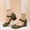 Green, variant on AXXD Women Sandals Summer Coarse Heel Sandals Match Color Princess Casual Single Shoes