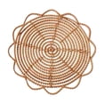 thumbnail image 1 of Cesta de pared tejida a , decoración colgante única, decoración bohemia, alfombrillas, posavasos Flor 33cm Zulema Mural de arte de pared Cesta, 1 of 8