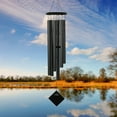thumbnail image 5 of Woodstock Windchimes Chimes of Earth Black/Black, Wind Chimes For Outside, Wind Chimes For Garden, Patio, and Outdoor Décor, 37"L, 5 of 9