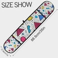 thumbnail image 3 of Yayeee Double Oven Mitt Kitchen Heat Resistant Baking 35" x7" Quilted Glove, Red Retro Pattern, 3 of 6