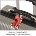 thumbnail image 3 of Square 2Pack PU Leather Octopus Cruise Luggage Tag with Privacy Cover and Name ID Tag for Travel Handbags Backpacks Luggage Tags, 3 of 6