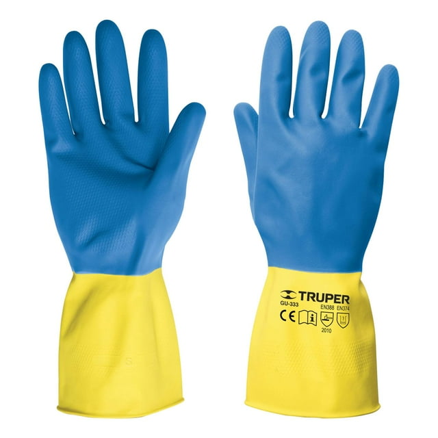 Guantes De Látex Para Limpieza Grandes Reforzado Truper Truper GU-333
