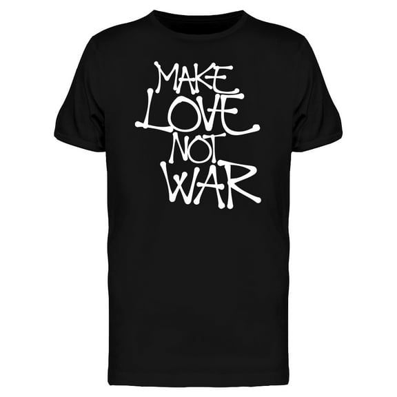 Rock Love Not War  T-Shirt Men -Image by Shutterstock, Male 3X-Large