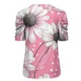 thumbnail image 4 of Womens Tops Short Sleeve Women Fashion Casual Short Sleeve Loose T-Shirt Blouse, 4 of 5