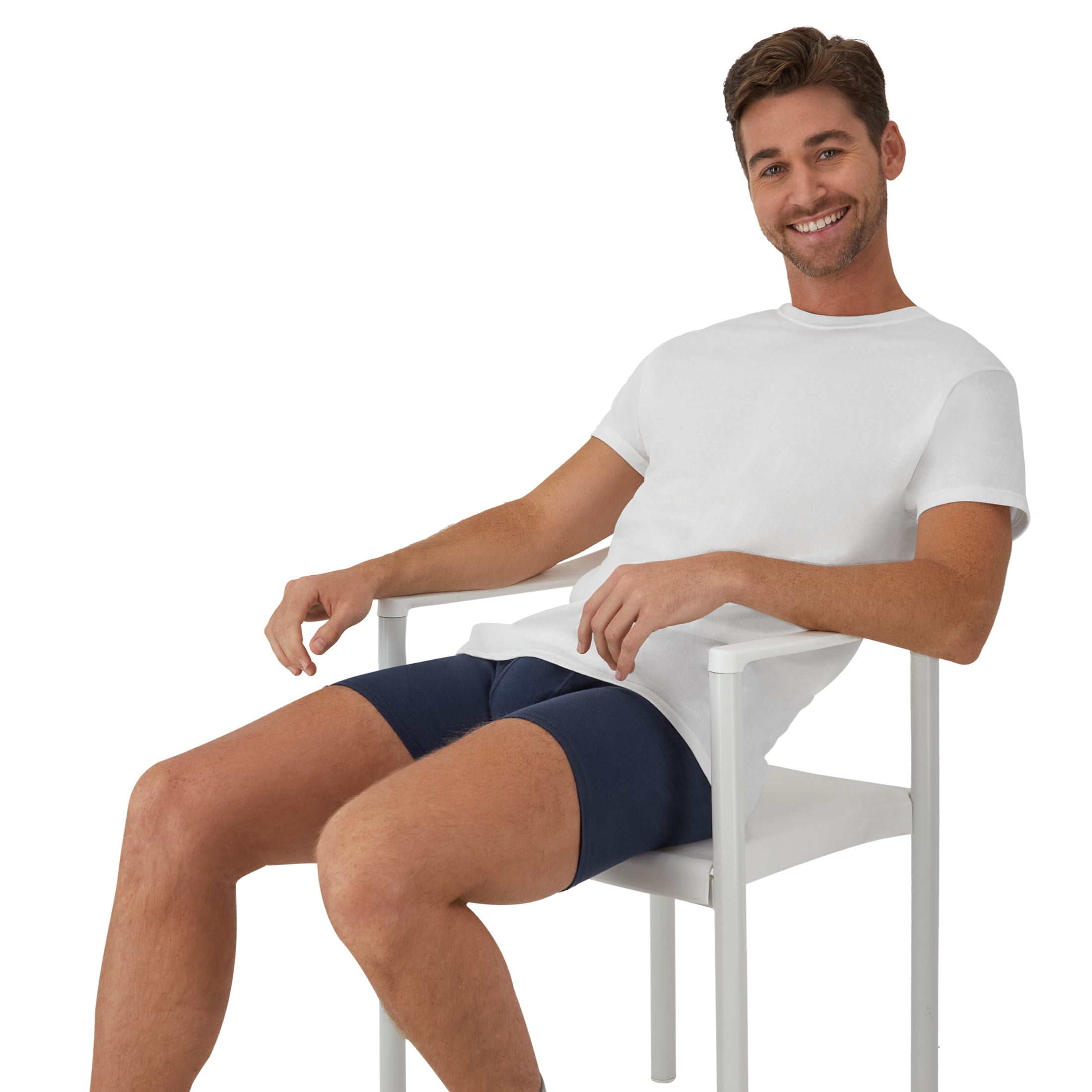 Hanes Men's Cotton Boxer Brief Pack, Moisture-Wicking, 3-Pack