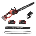 thumbnail image 4 of Anvazise 12-Inch Portable Chainsaw Cordless,Electric Chainsaw,Handheld Mini Chainsaw with 2 Batteries, Charger,Lightweight Tree Trimming Wood Cutting, 4 of 8