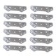 thumbnail image 5 of unbranded 12Ud Fijador De En Ángulo Trapezoidal Plata Resistente Para Montaje En Pared, 5 of 8