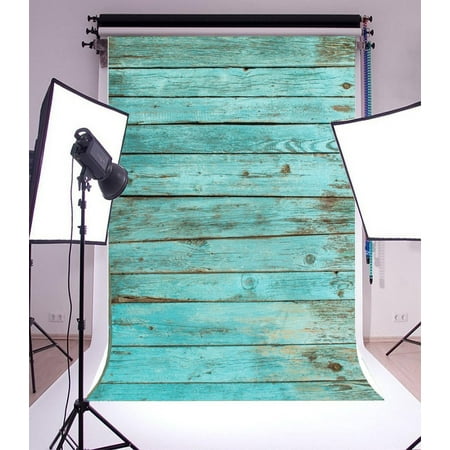 Image of ZHANZZK 5x7ft Photography Background Retro Blue Board Photography Backdrop Studio Props