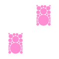 thumbnail image 3 of Wosthever 1 Juego de calcomanías de pared, adornos de fondo simples para el hogar, decoración de la habitación de los niños, póster interior, Rosa brillante 210*297mm 2piezas Wosthever CBP380147, 3 of 5
