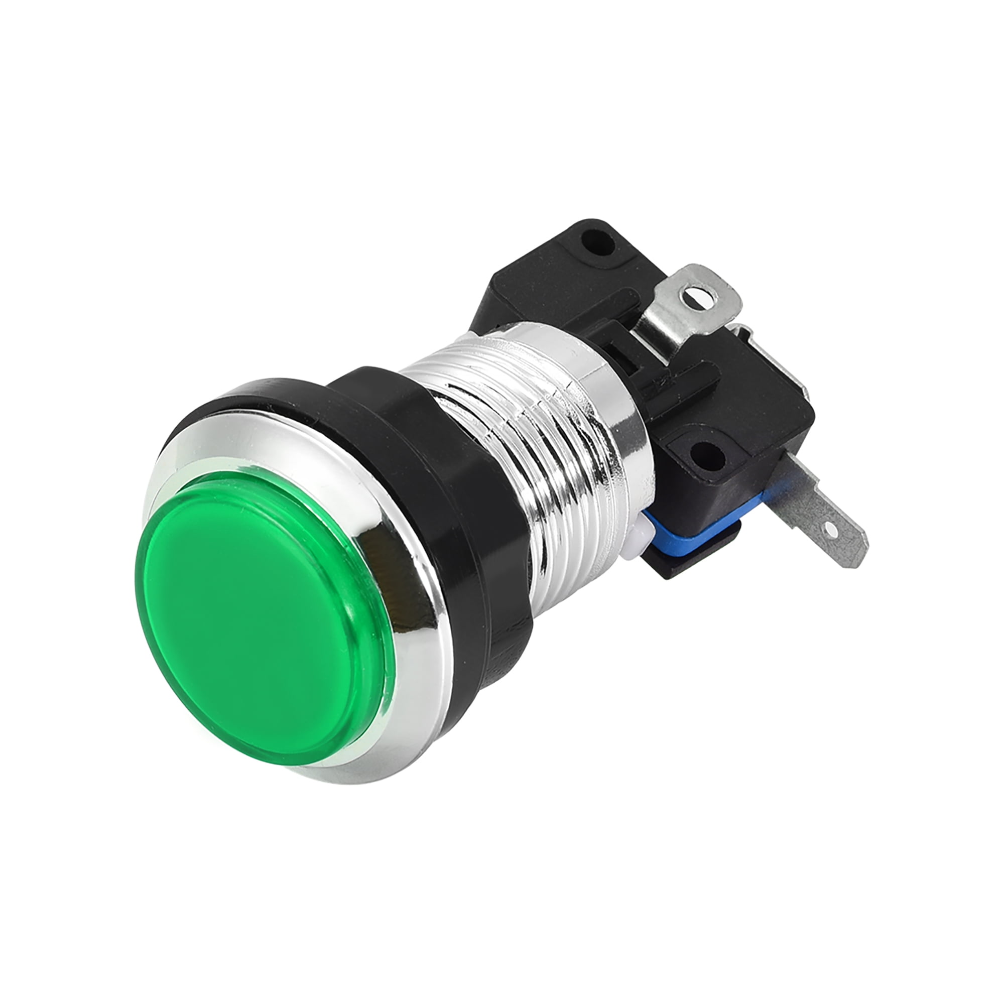 uxcell Game Push Button 33mm Round 12V LED Illuminated Push Button Switch with Micro Switch for Arcade Video Games Green 1pcs uxcell Game Push Button 33mm Round 12V LED Illuminated Push Button Switch with Micro Switch for Arcade Video Games Green 1pcs