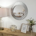 thumbnail image 3 of Northlight Contemporary Fluted Round Wall Mirror - 20" - Silver Finish, 3 of 7