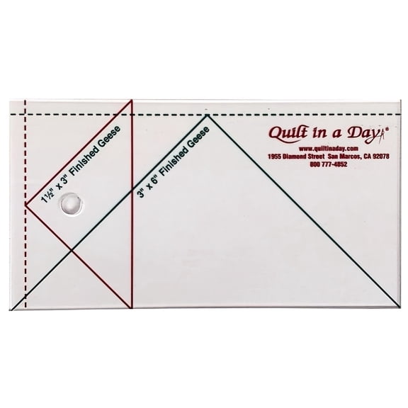 Small Flying Geese Ruler 3 X 6 by Quilt in a Day