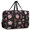 Labrador Retriever and Flowers, variant on Cavalier King Charles Spaniel and Floral Foldable Travel Duffel Bag, Airline Personal Item Bag with Front Pocket & Trolley Strap, Tear Resistant Gifts for Birthday Christmas Thanksgiving