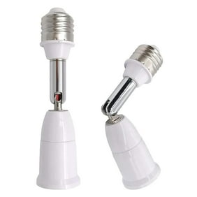 2pcsLight Bulb Socket Extender Bendable Light Socket Adap ter Light Bulb Adapter