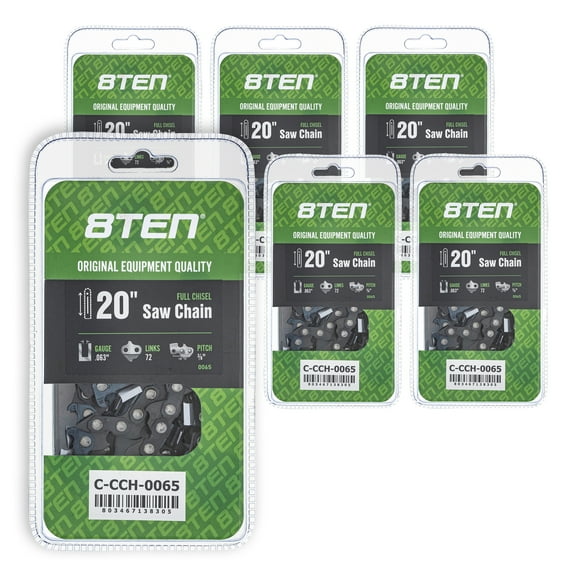 Full Chisel Chainsaw Chain 20 inch .063 3/8 72 DL for Stihl Husqvarna 6 Pack 810-CCC2287H