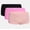 Black Soot, Coral Blush, Hot Orchid, variant on Fit Stretch Boyshort Panties, 3-Pack, Women's XS-XXXL