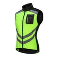 thumbnail image 1 of Chaleco reflectante de alta visibilidad para ciclismo, camiseta de seguridad a prueba de viento sin mangas Verde XL Cola Chaleco de ciclismo a prueba de viento, 1 of 8