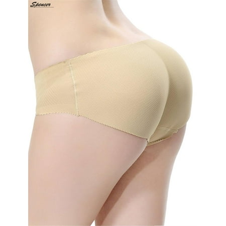 Spencer Women's Sexy Padded Seamless Control Butt Lifter Brief Hip Enhancer Panties Underwear Shapewear