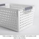 thumbnail image 3 of Moyic Cesta de almacenamiento resistente, contenedor de plástico, fácil de plástico y cesta funcional, contenedor de caja de Almacenamiento y organización del hogar cuadrado L, 3 of 6
