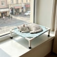 thumbnail image 5 of Elevated Cooling Pet Bed for Summer, Portable Raised Dog Cat Cot with Breathable Mesh, Washable Cover Foldable Pet Cot for Indoor Outdoor Camping Travel, Green, 5 of 6