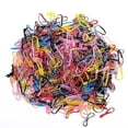 thumbnail image 2 of 500pcs/pack Colorful Small Disposable Hair Bands Scrunchie Girls Elastic Rubber Band Ponytail Holder Hair Accessories Hair Ties, 2 of 3