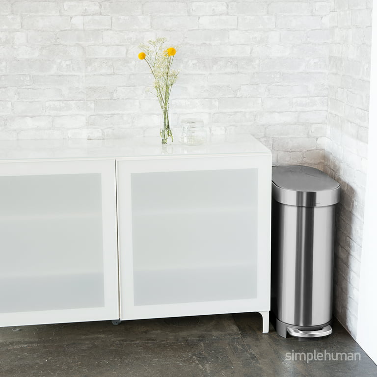 The Container Store 12 gal./45L Step Trash Can