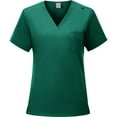 thumbnail image 2 of Homenesgenics Scrub Sets for Women Womens 2 Piece Scrub Outfits Casual Short Sleeve Scrub Tops and Long Pants Sets Nurse's Uniform Lounge Set Working Sets with Pocket Green M, 2 of 5