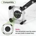 thumbnail image 6 of For Ninja Blender Replacement Pitcher, Replace (NEW Model) BL610 CO610B CO650B CT610 CT610C CT611C BL710WM 72 oz XL Crushing Pitcher - For ninja Professional Blender 1000W Jar - 1YR Warranty, 6 of 7