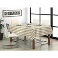 thumbnail image 2 of Rectangular gingham check tablecloth, washable, 140x180cm, beige, 2 of 5