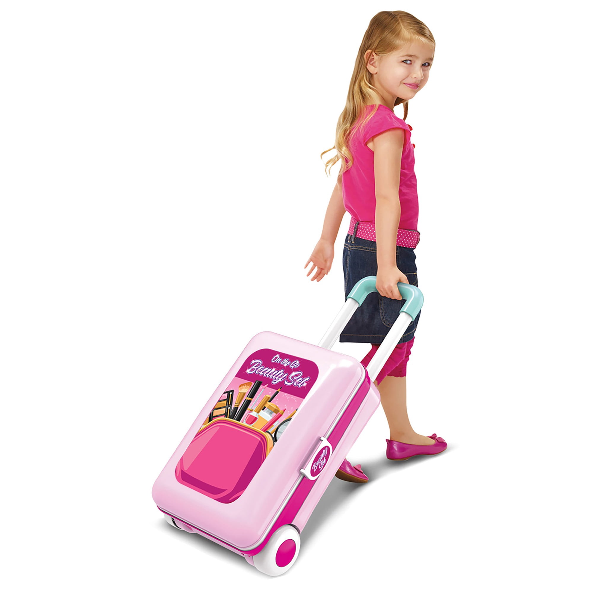 Kid Galaxy On the Go Carry On Suitcase & Pretend Play Vanity