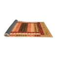 thumbnail image 2 of Ahgly Company Indoor Rectangle Abstract Orange Modern Area Rugs, 4' x 6', 2 of 4